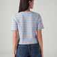 Women's Striped Regular Fit T-Shirt - Back View