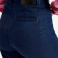 Women's High Rise Loose Fit Navy Jeans