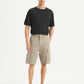 Men's Beige Cargo Fit Shorts - Front View