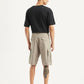 Men's Beige Cargo Fit Shorts - Back View
