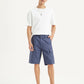 Men's Blue Cargo Fit Shorts - Styleshot View