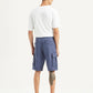 Men's Blue Cargo Fit Shorts - Back View