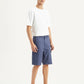 Men's Blue Cargo Fit Shorts - Side View