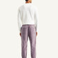 Men's Purple Regular Fit Trousers