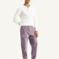 Men's Purple Regular Fit Trousers