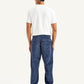 Men's Blue Regular Fit Trousers - Back View