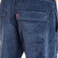 Men's Blue Regular Fit Trousers - Detail View