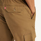 Men's Brown Regular Fit Cargo Trousers