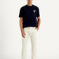 Men's White Tapered Fit Trousers - f45507e4-30a4-416f-9e25-07d68efbf4f4 View