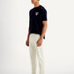 Men's White Tapered Fit Trousers - 157878d1-042e-4c17-b696-fed49749dbcf View