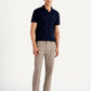 Men's Light Brown Tapered Trousers - 897f68f7-874a-493c-912b-27a7891637a7 View