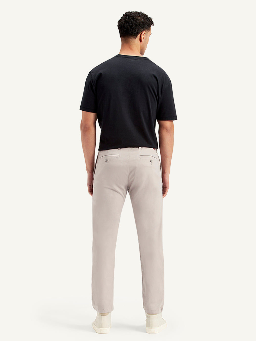 Men's Grey Tapered Trousers