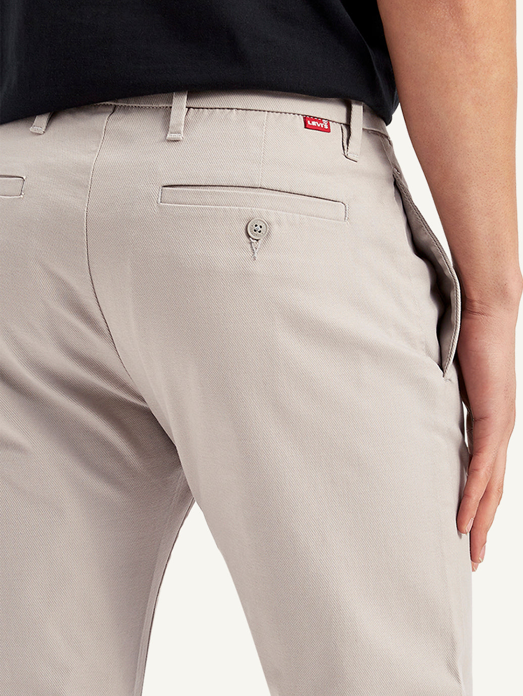 Men's Grey Tapered Trousers