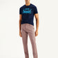 Men's Mauve Tapered Trousers