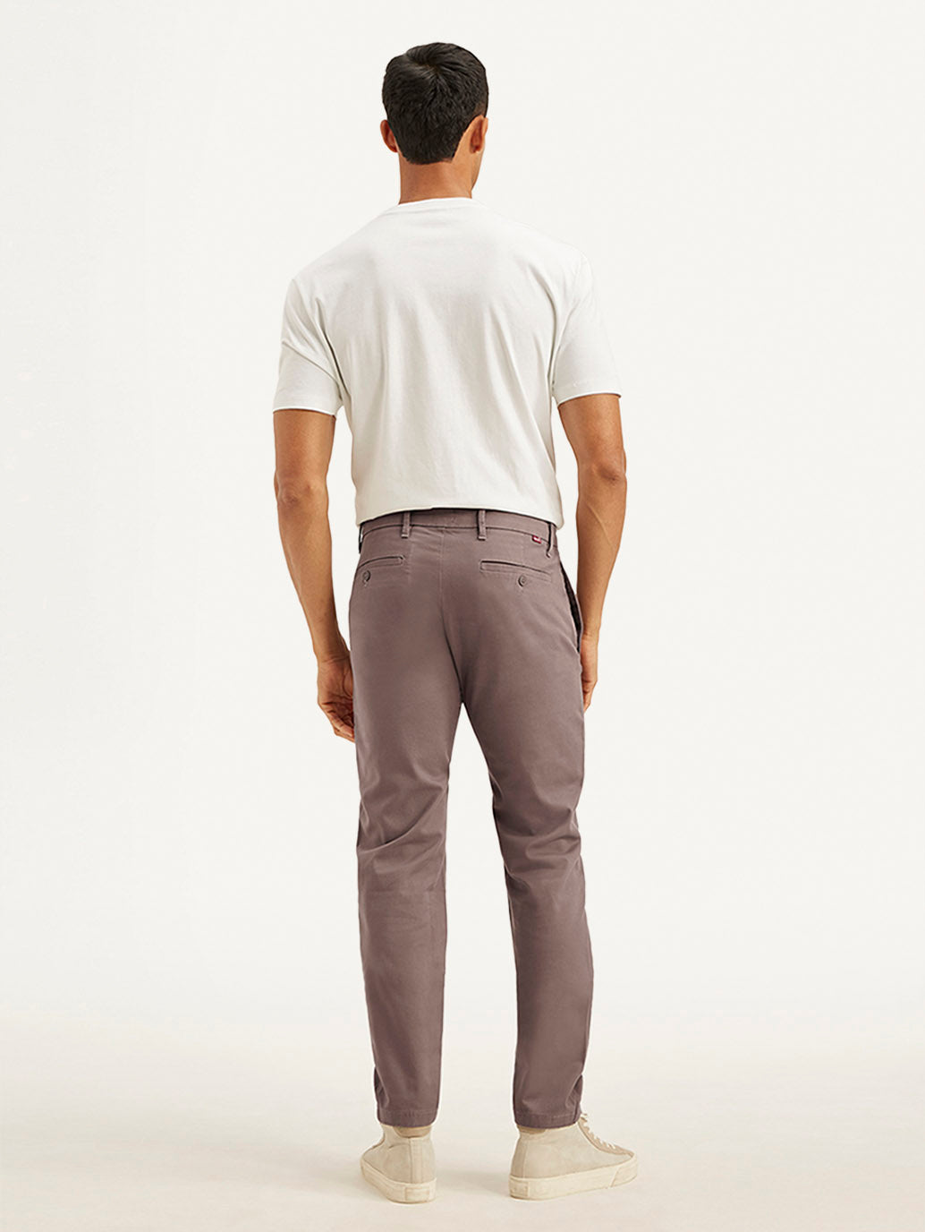 Men's Mauve Tapered Trousers - a84e8bfa-2415-49e6-8383-fdfba3e2d3a0 View