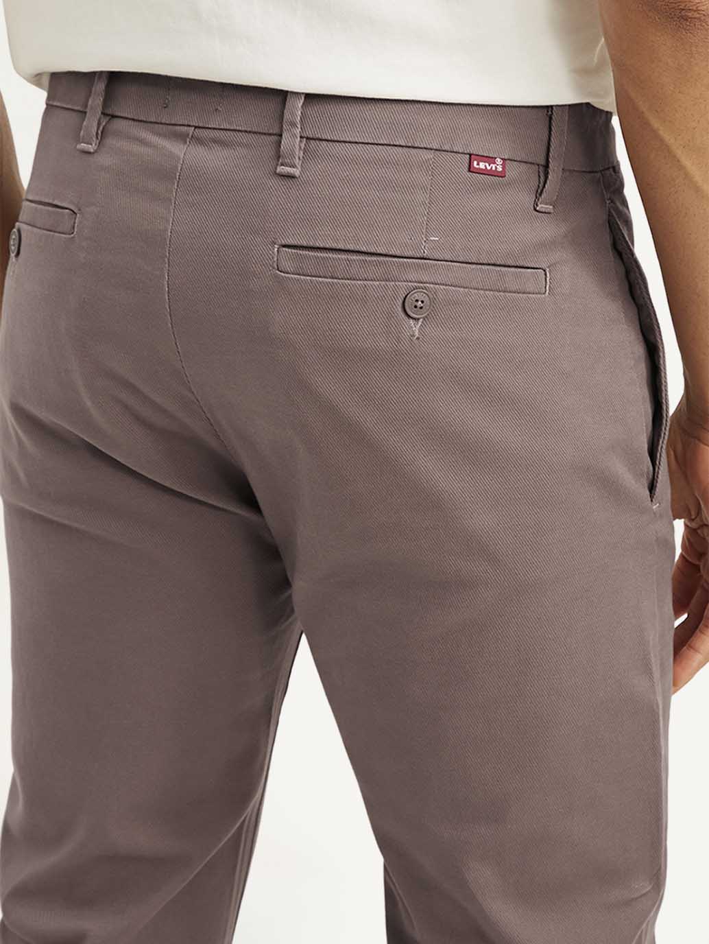 Men's Mauve Tapered Trousers - f4584b13-fe19-43e5-bf80-e366c377ec42 View