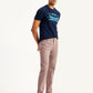 Men's Mauve Tapered Trousers