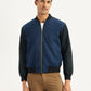 Men's Colorblock Navy Bomber Jacket