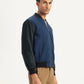 Men's Colorblock Navy Bomber Jacket