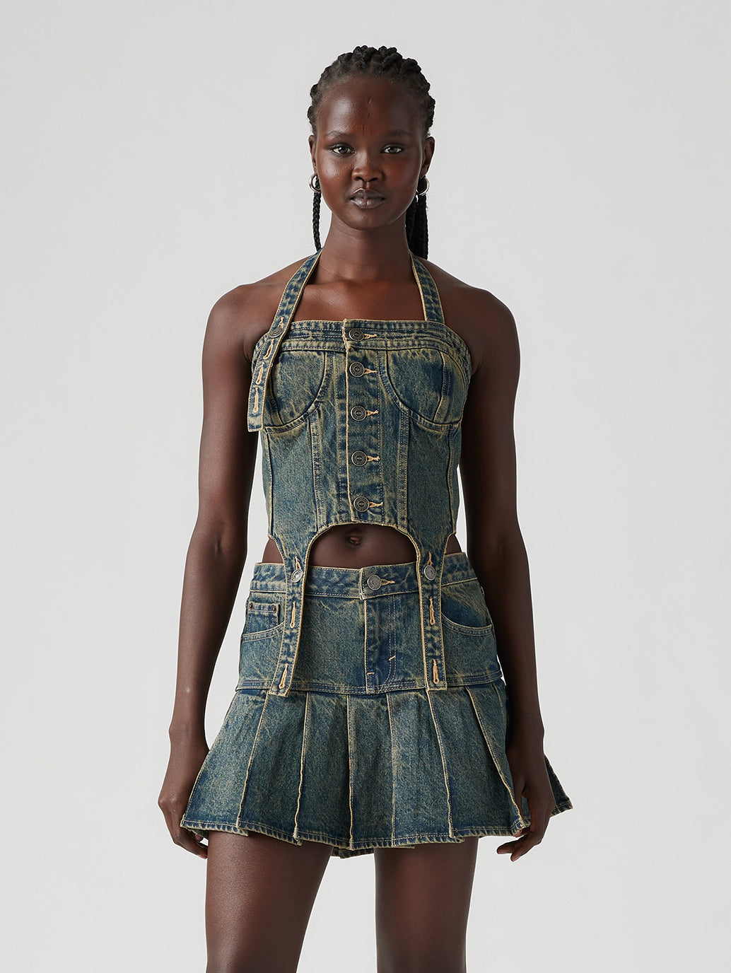 Levi’s® x ADSB Andersson Bell Denim Corset - Back View