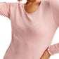 Women's Solid Pink Round Neck Top - 550918c0-d2dd-4aa2-b947-4ee6ae80c409 View