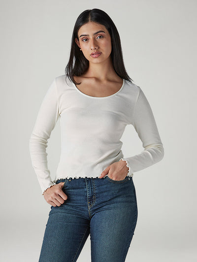 levi's Women's Solid Regular Fit Ribbed Top-picture-40