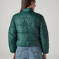 Women's Solid Relaxed Fit Reversible Puffer Jacket - 20 View