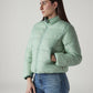 Women's Solid Relaxed Fit Reversible Puffer Jacket - 20 View
