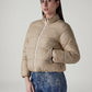 Women's Quilted Relaxed Fit Reversible Puffer Jacket - Side View