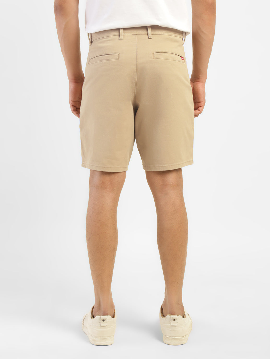 Men's Khaki Slim Tapered Fit Shorts