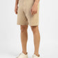 Men's Beige Slim Tapered Fit Shorts - 673a64c5-ba4b-436e-94ac-fe45615d51ed View