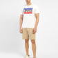 Men's Khaki Slim Tapered Fit Shorts