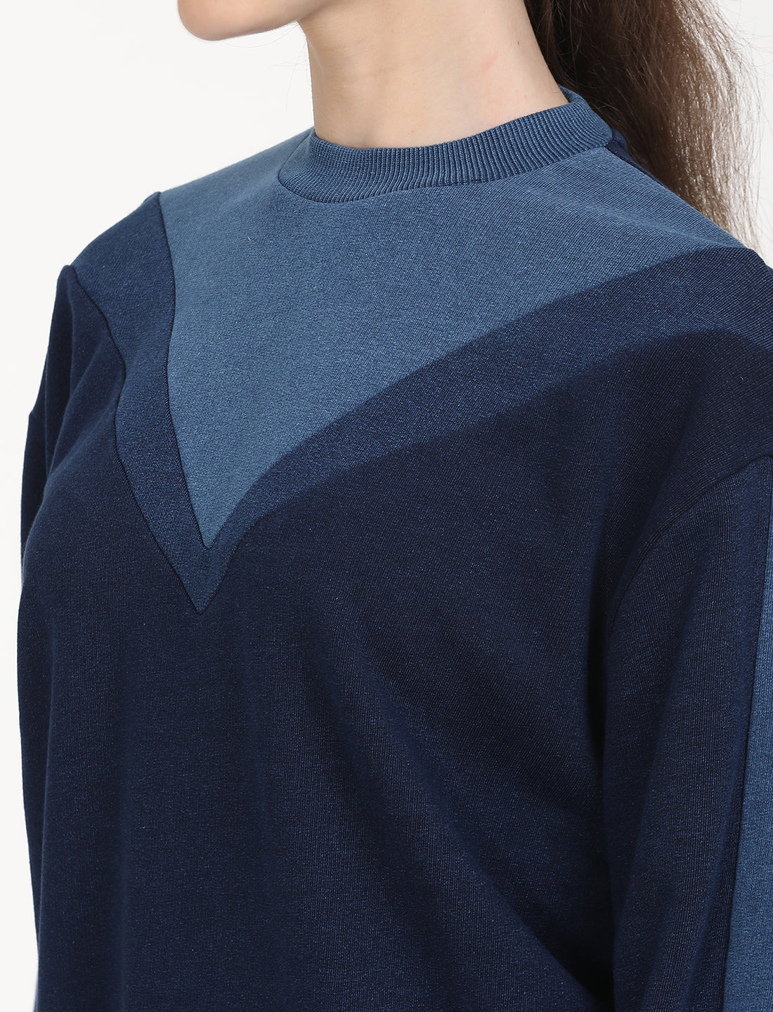 Women's Colorblock Navy Crew Neck Sweatshirt – Levis India Store