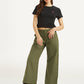 Women's Mid Rise Olive Baggy Cargo Trousers - 86969d00-12cb-4678-8fd1-1fde3dad2dfd View