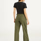 Women's Mid Rise Olive Baggy Cargo Trousers - fe1a7b5e-9a05-49fa-95fc-9529c508fcd0 View