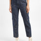 Women's Mid Rise Navy Cargo Trousers