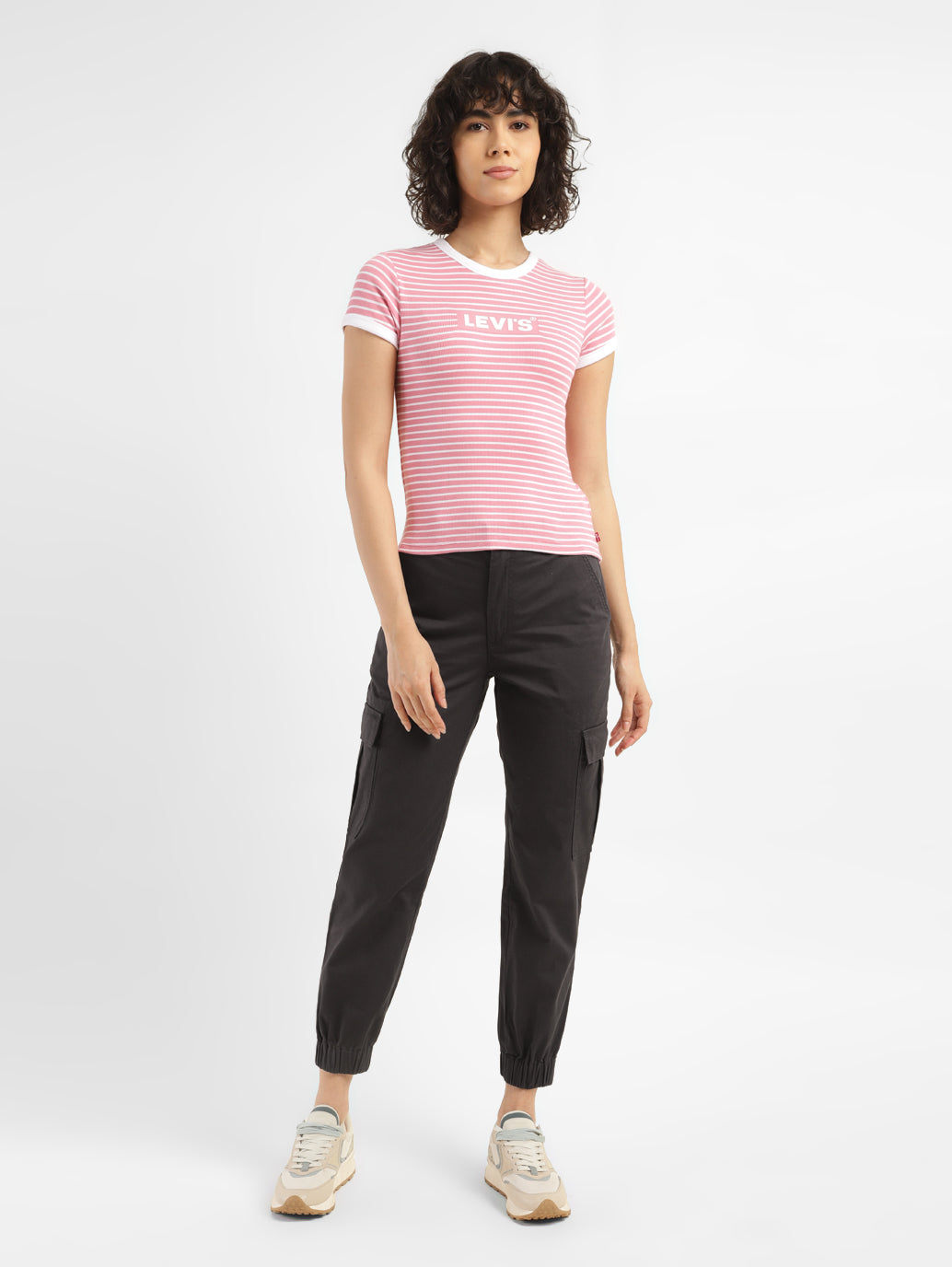 Women's Mid Rise Brown Cargo