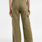 Women's High Rise Olive Loose Fit Cargo Trousers