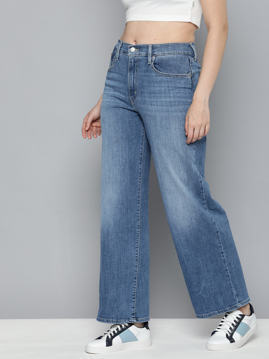 Women's High Rise Wide Leg Jeans