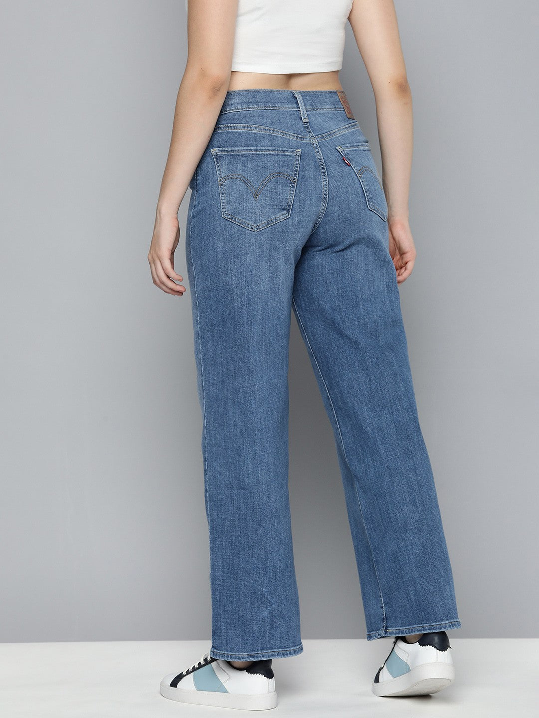 Women's High Rise Wide Leg Jeans