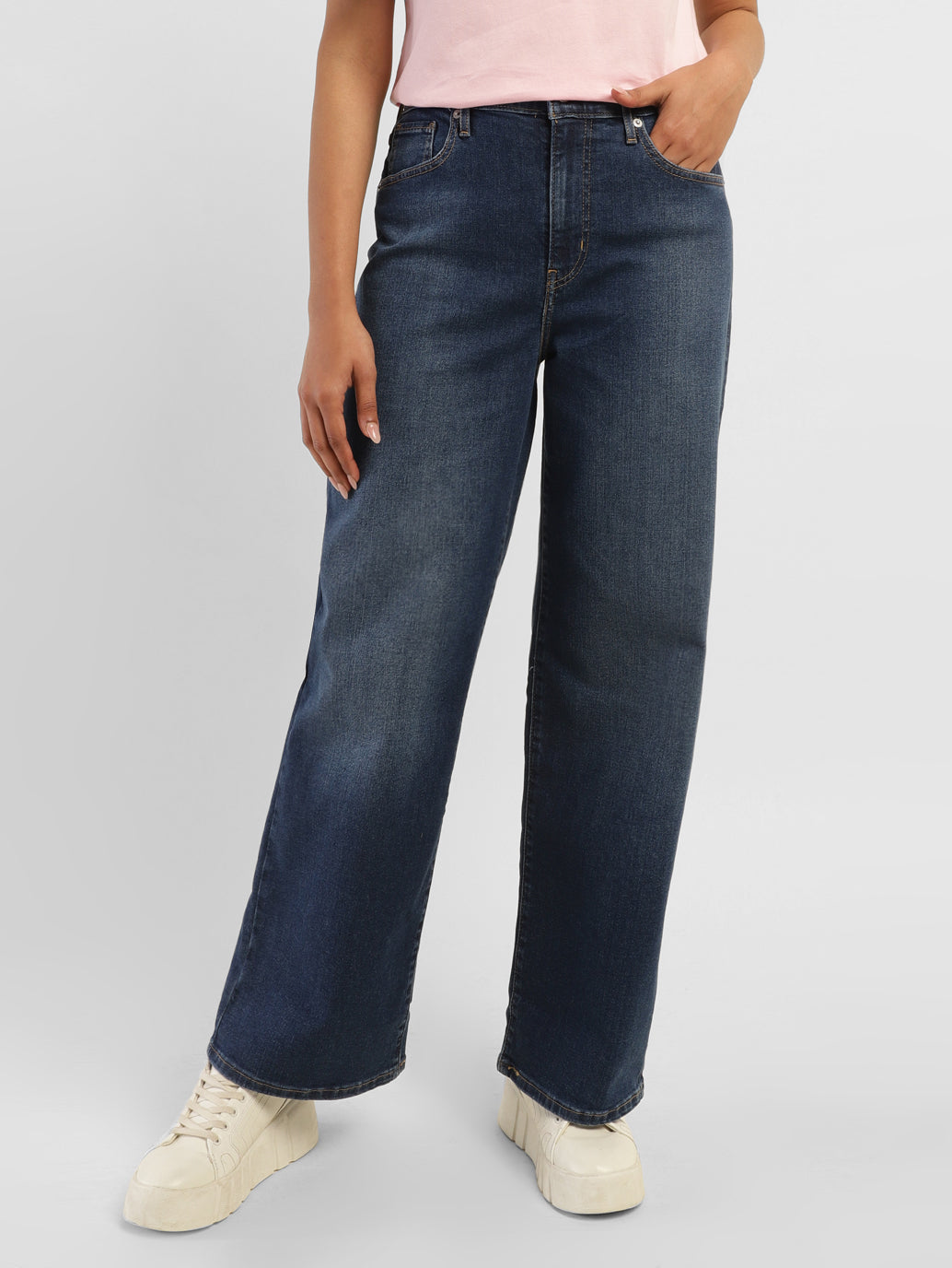 Women's High Rise Wide Leg Jeans