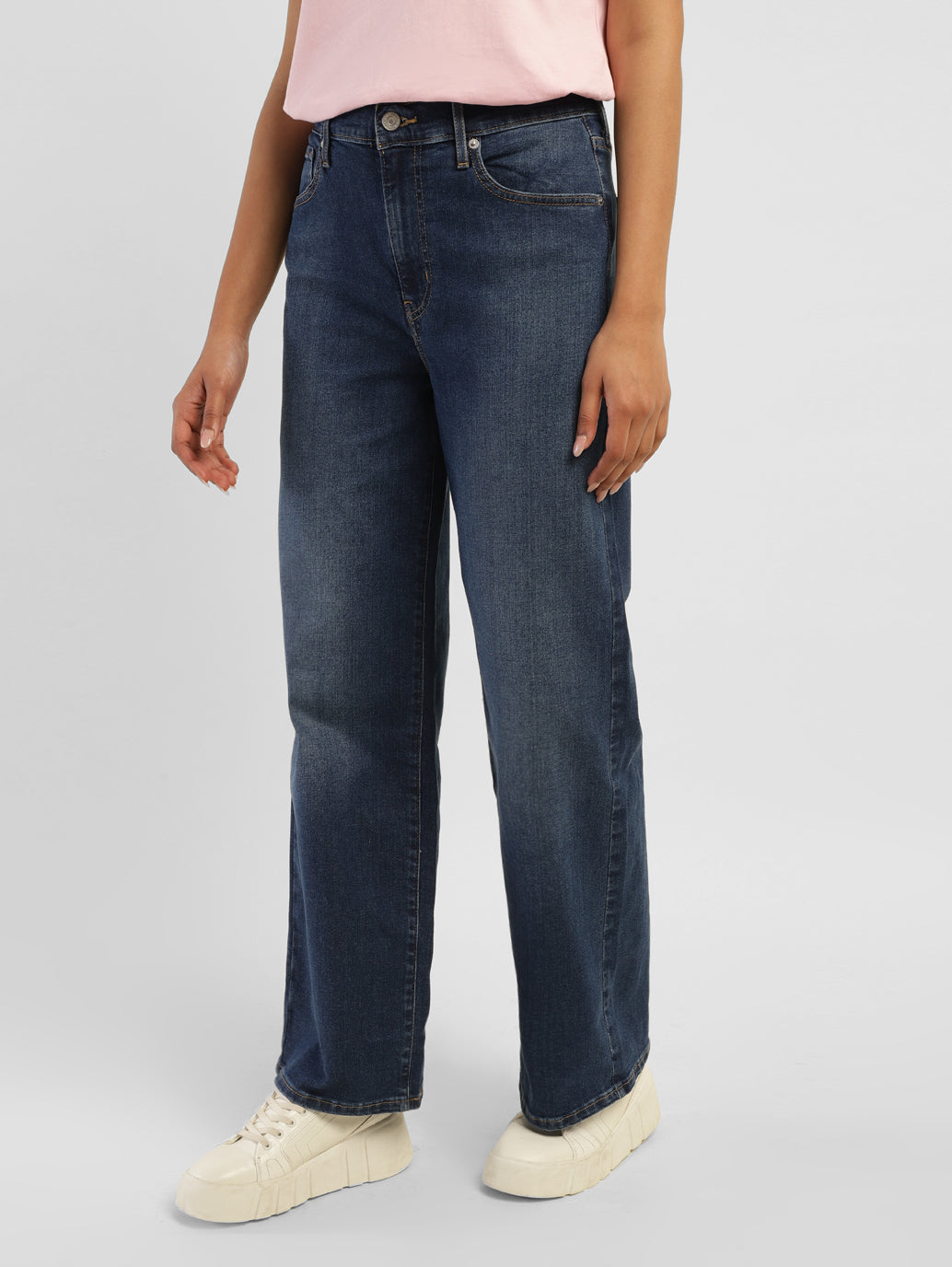 Women's High Rise Wide Leg Jeans