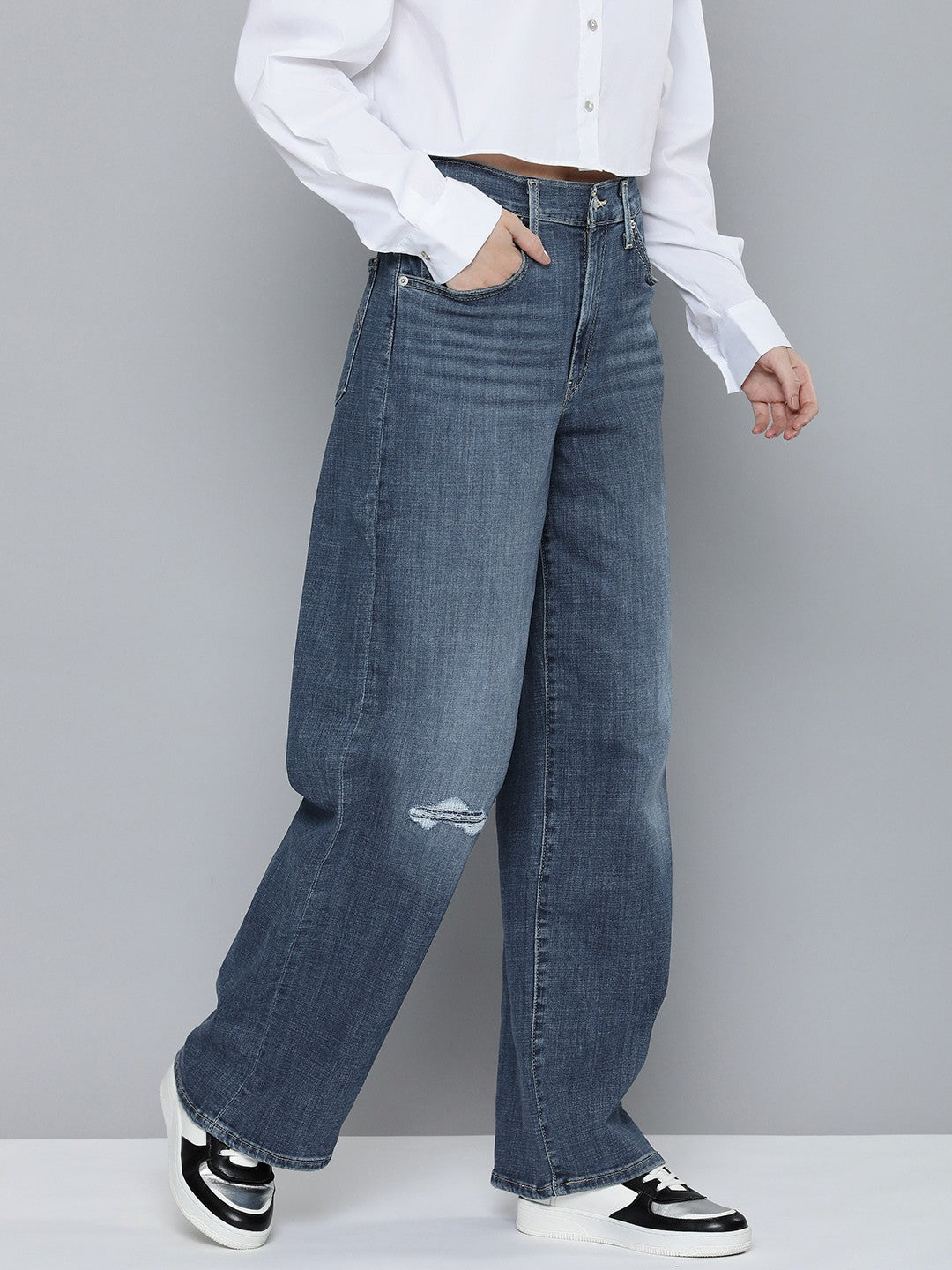 Women's High Rise Wide Leg Jeans