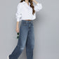 Women's High Rise Wide Leg Jeans