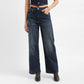Women's Blue Wide Leg Fit High Rise Jeans - d21929c9-1227-4957-982a-459dd7589c0b View