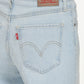 Women's Light Blue Wide Leg Fit High Rise Jeans - 6 View