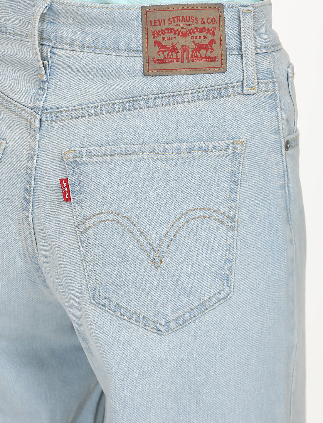 Women's Light Blue Wide Leg Fit High Rise Jeans – Levis India Store