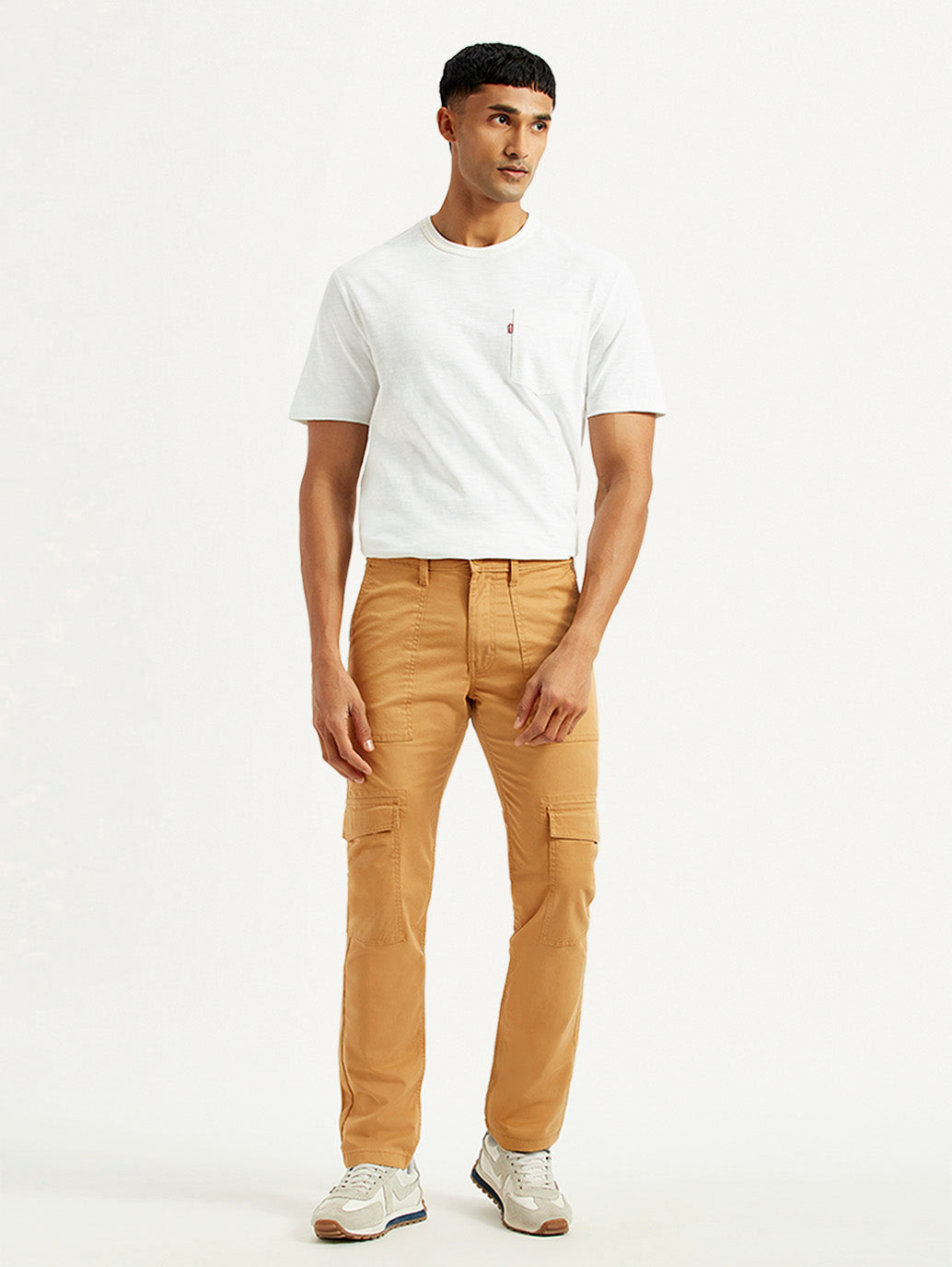 Men's 511 Tan Slim Fit Cargos - Front View