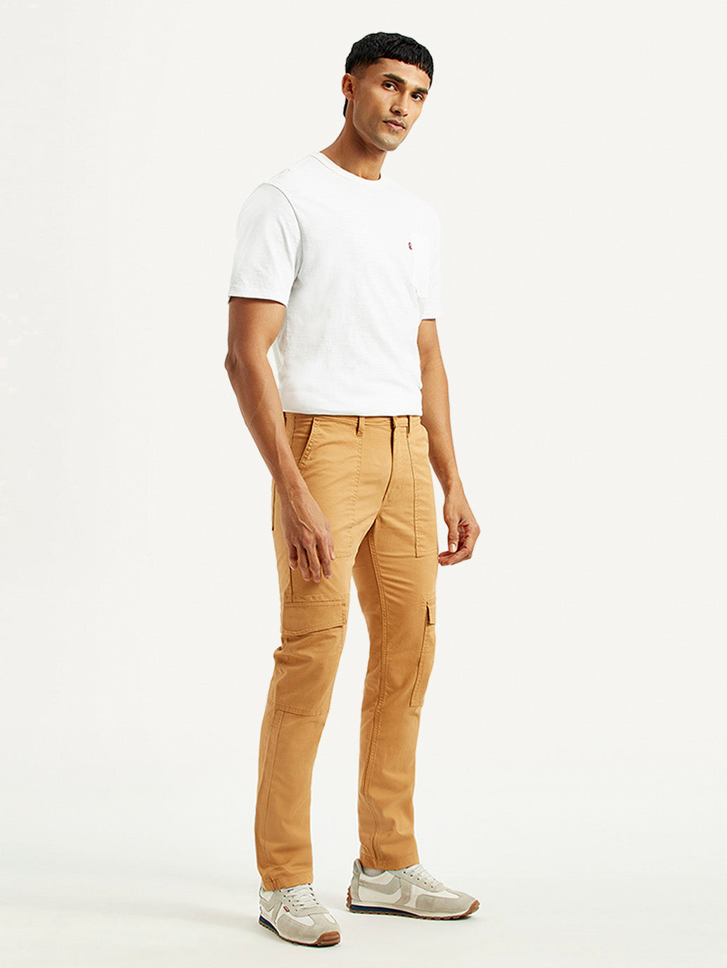 Men's 511 Tan Slim Fit Cargos - Side View