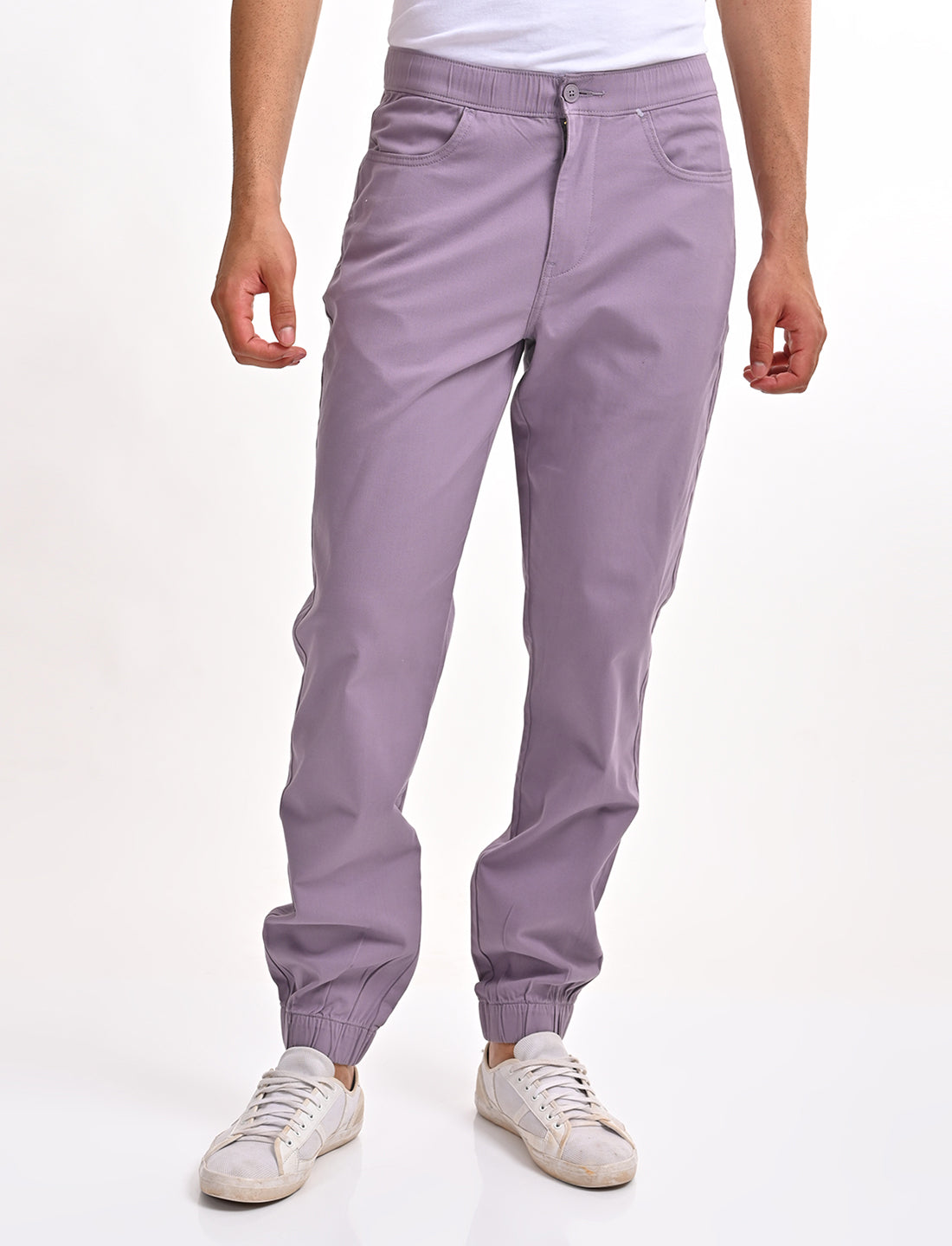 Men's Relaxed Fit Grey Jogger Cargos